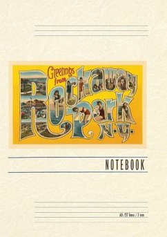 Cover Vintage Lined Notebook Greetings from Rockaway Park, New York