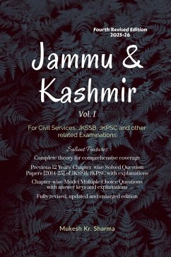 Cover Jammu & Kashmir (Vol. I) Fourth Edition - For Civil Services, JKSSB, JKPSC and other related Examinations