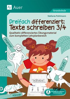 Cover Dreifach differenziert: Texte schreiben 3/4
