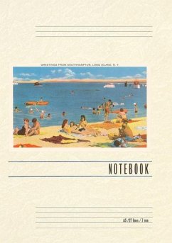 Cover Vintage Lined Notebook Greetings from Southampton, Long Island, New York