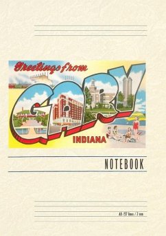 Cover Vintage Lined Notebook Greetings from Gary