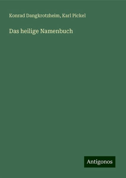 Das heilige Namenbuch Das heilige Namenbuch