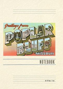 Cover Vintage Lined Notebook Greetings from Poplar Bluff