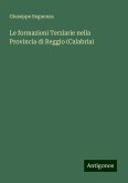 Le formazioni Terziarie nella Provincia di Reggio (Calabria)