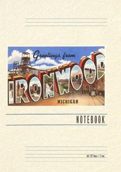 Cover Vintage Lined Notebook Greetings from Ironwood