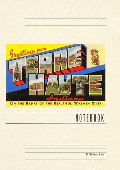 Cover Vintage Lined Notebook Greetings from Terre Haute