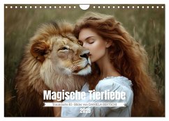 Magische Tierliebe (Wandkalender 2025 DIN A4 quer), CALVENDO Monatskalender