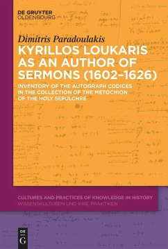 Cover Kyrillos Loukaris as an Author of Sermons (1602-1626)