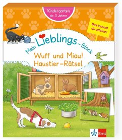 Cover Klett Mein Lieblings-Block: Wuff und Miau! Haustier-Rätsel