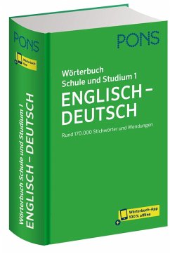 Cover PONS Wörterbuch Schule und Studium Englisch - Deutsch, Band 1