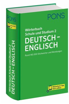 Cover PONS Wörterbuch Schule und Studium Deutsch - Englisch, Band 2