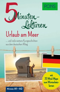 Cover PONS 5-Minuten-Lektüren Deutsch A1-A2 - Urlaub am Meer