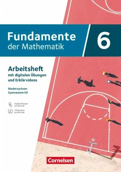 Cover Fundamente der Mathematik 6. Schuljahr - Ausgabe Niedersachsen ab 2024 - Arbeitsheft mit Erklärfilmen und digitalen Übungen