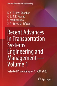 Cover Recent Advances in Transportation Systems Engineering and Management-Volume 1 (eBook, PDF)