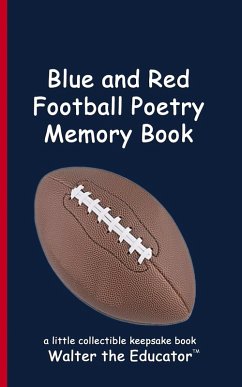 Cover Blue and Red Football Poetry Memory Book