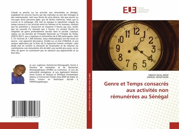 Genre et Temps consacrés aux activités non rémunérées au Sénégal Genre et Temps consacrés aux activités non rémunérées au Sénégal