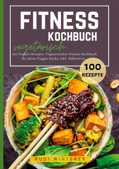 Cover Fitness Kochbuch vegetarisch- 100 Protein Rezepte