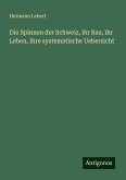 Die Spinnen der Schweiz, ihr Bau, ihr Leben, ihre systematische Uebersicht