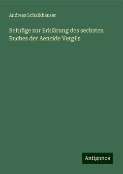 Beiträge zur Erklärung des sechsten Buches der Aeneide Vergils - Schalkhäuser, Andreas