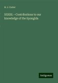 XXXIII.¿Contributions to our knowledge of the Spongida XXXIII.¿Contributions to our knowledge of the Spongida