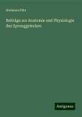 Beiträge zur Anatomie und Physiologie des Sprunggelenkes