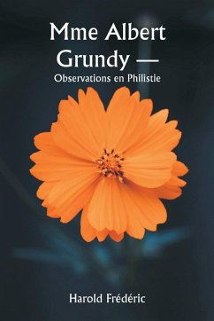 Cover Mme Albert Grundy - Observations en Philistie