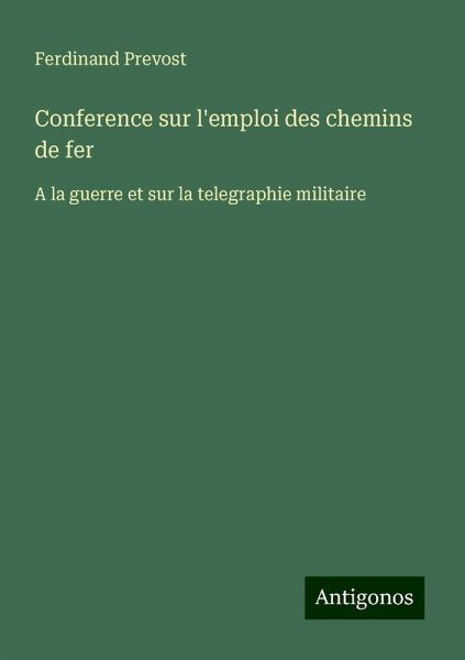 Conference sur l'emploi des chemins de fer