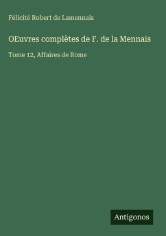 Cover OEuvres complètes de F. de la Mennais