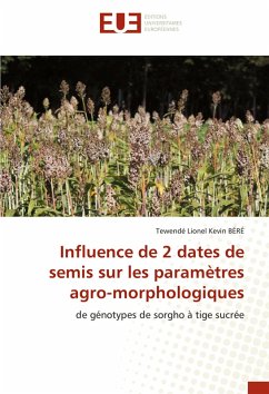 Cover Influence de 2 dates de semis sur les paramètres agro-morphologiques