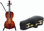 Violoncello 14 cm mit Bogen, Standfuß und Geschenkbox