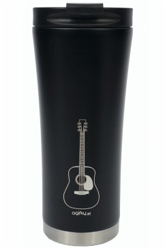 Coffee-to-go thermo mug: guitar