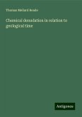 Chemical denudation in relation to geological time