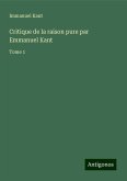 Critique de la raison pure par Emmanuel Kant