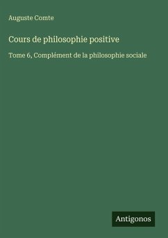 Cover Cours de philosophie positive