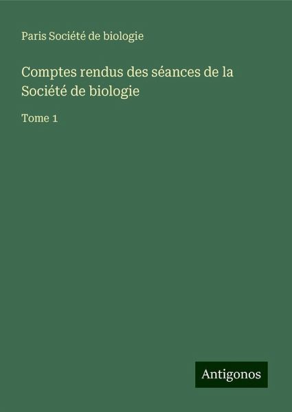 Comptes rendus des séances de la Société de biologie