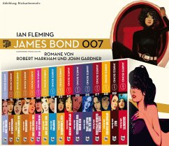Cover James Bond Gesamtbox 2: Schuber gefüllt mit den Bänden 15-29 plus dem Filmroman Goldeneye (eBook, ePUB)