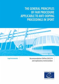 The general principles of fair procedure applicable to anti-doping proceedings (eBook, ePUB) - of Europe, Council