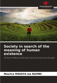 Cover Society in search of the meaning of human existence