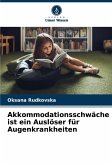 Akkommodationsschwäche ist ein Auslöser für Augenkrankheiten Akkommodationsschwäche ist ein Auslöser für Augenkrankheiten