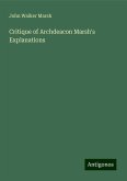 Critique of Archdeacon Marsh's Explanations Critique of Archdeacon Marsh's Explanations