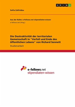 Die Destruktivität der territorialen Gemeinschaft in 