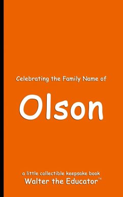 Cover Celebrating the Family Name of Olson