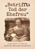 Betrifft: Tod der Ehefrau Betrifft: Tod der Ehefrau