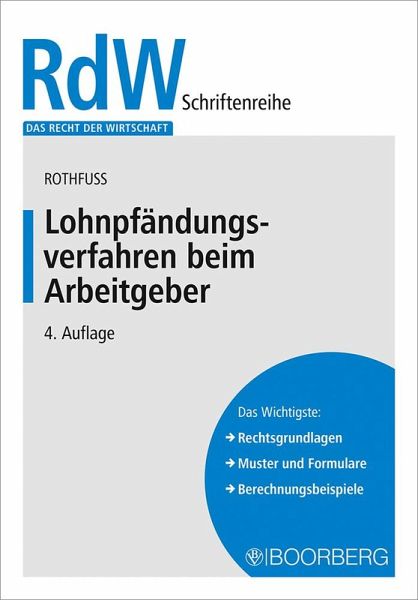 Lohnpfändungsverfahren beim Arbeitgeber Lohnpfändungsverfahren beim Arbeitgeber