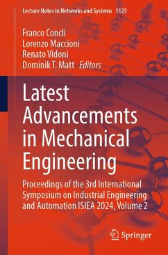 Latest Advancements in Mechanical Engineering (eBook, PDF)