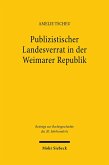 Publizistischer Landesverrat in der Weimarer Republik
