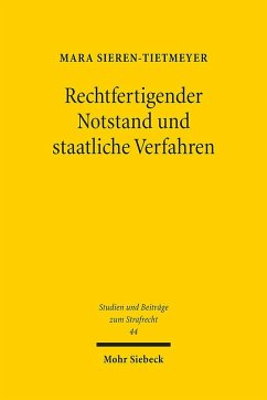 Cover Rechtfertigender Notstand und staatliche Verfahren