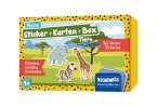Meine Sticker + Karten + Box - Tiere