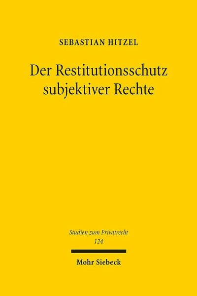 Der Restitutionsschutz subjektiver Rechte Der Restitutionsschutz subjektiver Rechte