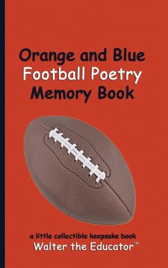 Orange and Blue Football Poetry Memory Book - Walter the Educator